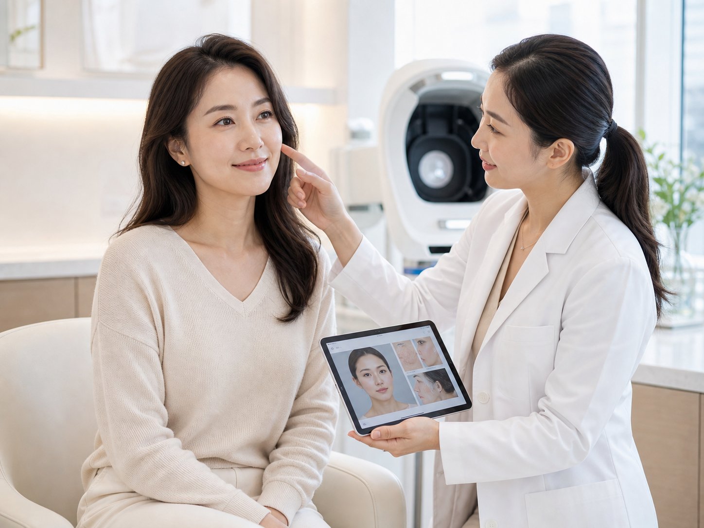 Skin consultation before treatment planning